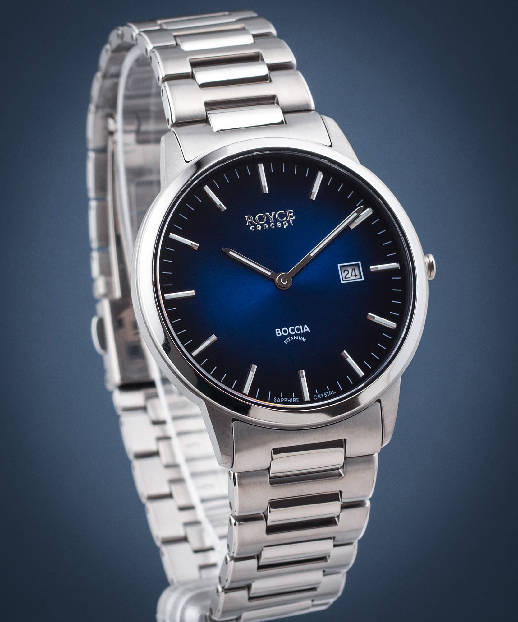 Boccia Titanium Boccia Titanium 3658-02 , наручные мужские часы фото под углом