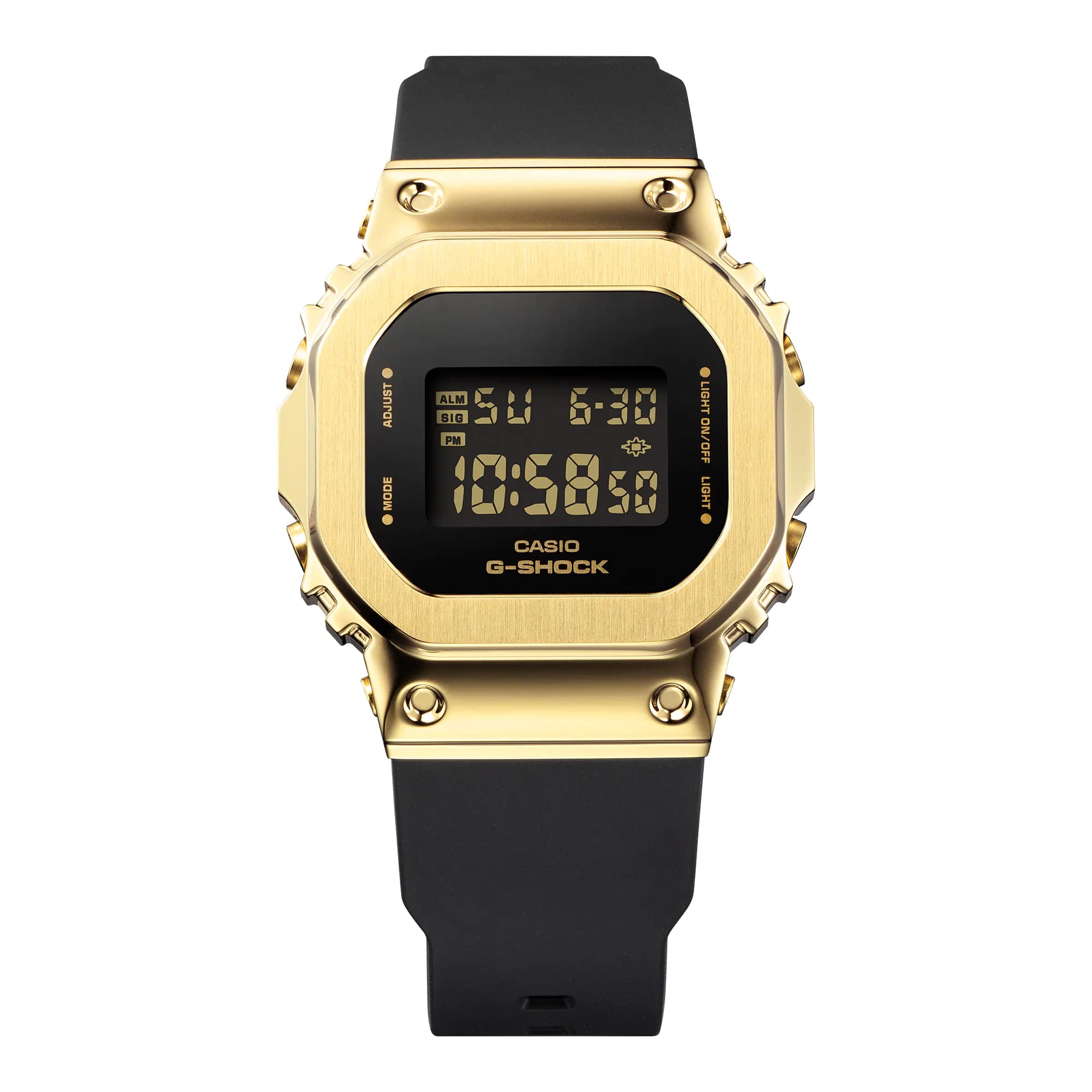 Casio GM-S5600GB-1 женские часы застежка крупным планом