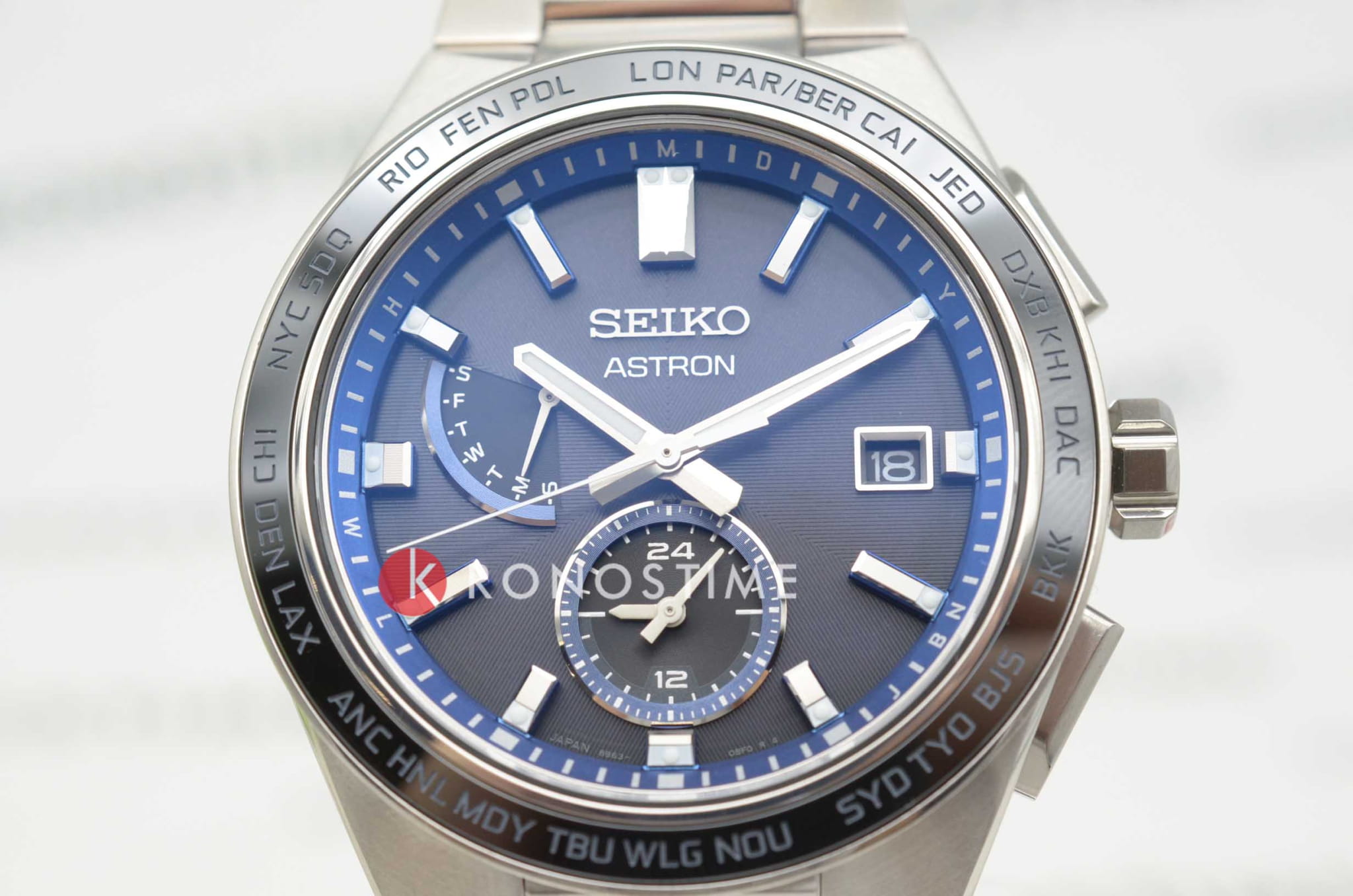 Seiko Seiko Astron Nexter Solar Radio SBXY051 , наручные мужские часы фото под углом