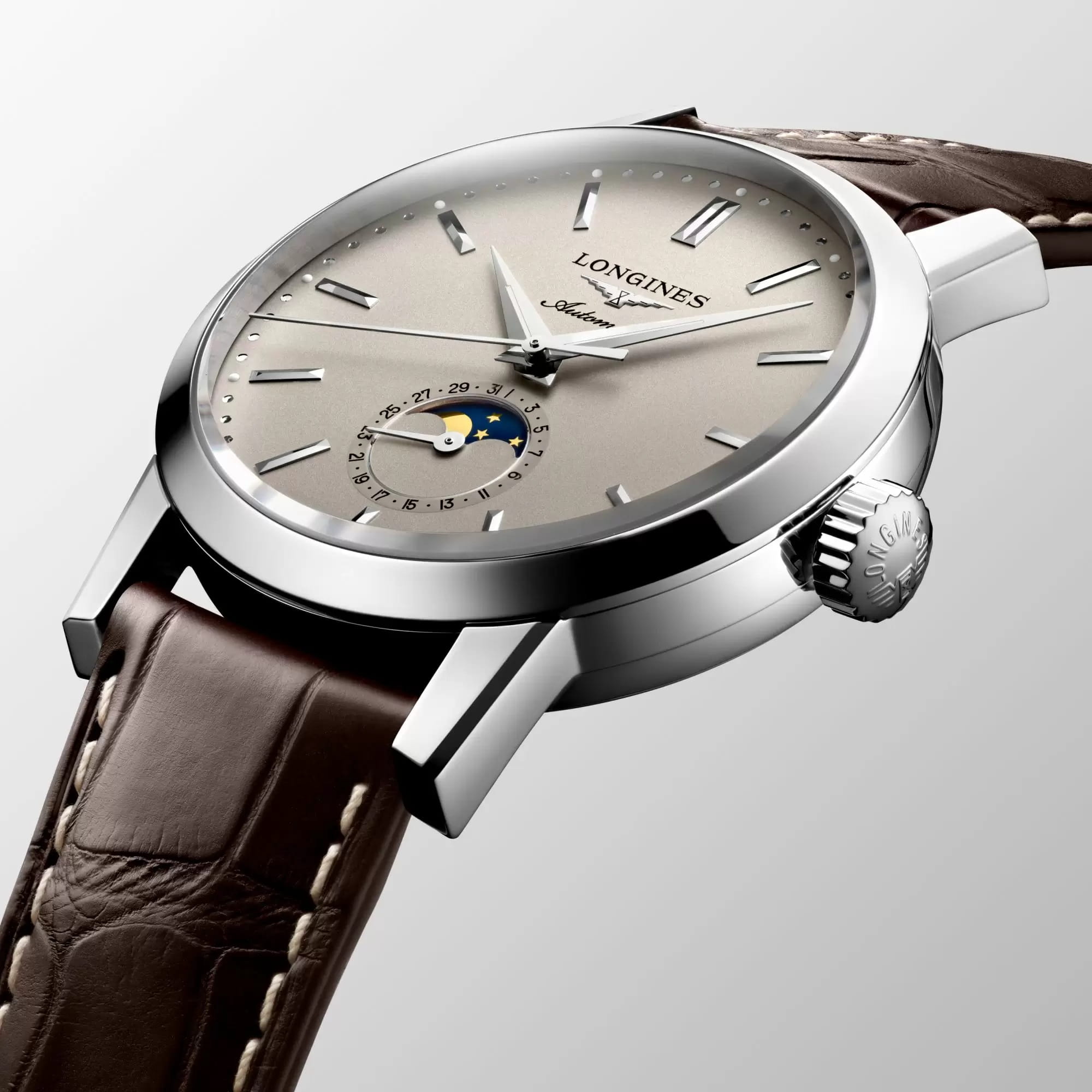 Оригинальные часы Longines Longines 1832 L4.826.4.92.2 механические калибр механизма l899 общий вид
