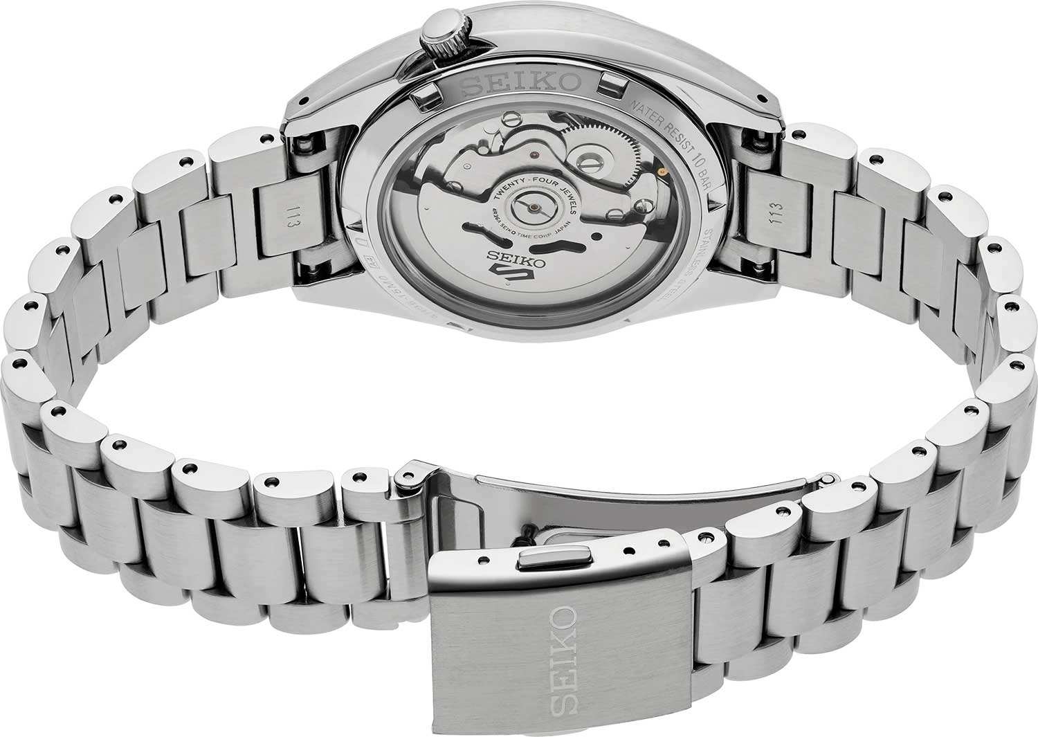 Seiko Seiko 5 Sports SNXS series SRPK87K1 SNXS — детали корпуса и нержавеющая сталь