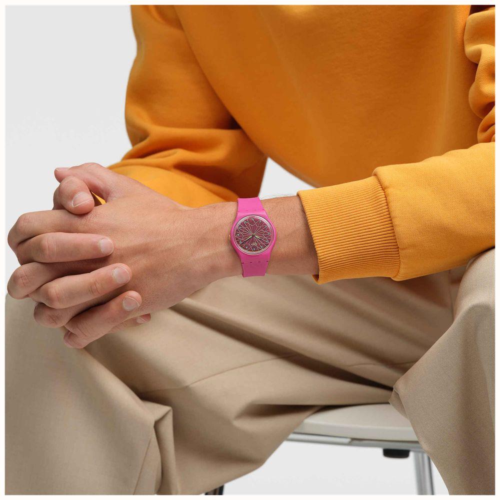 Оригинальные часы Swatch Swatch Gent Biosourced Standard SO28P110 кварцевые калибр механизма  общий вид