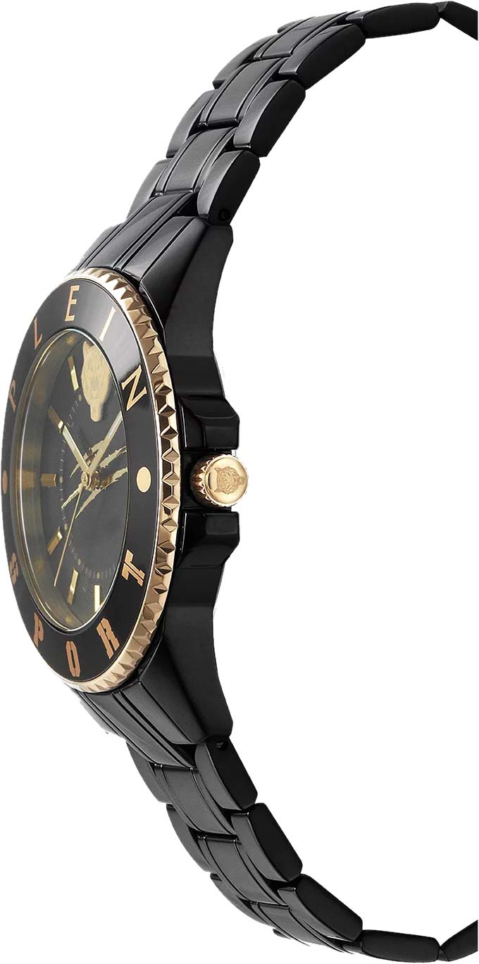 Plein Sport Plein Sport Glam PSKBA1023,  германия женские часы на браслете сталь с ip покрытием боковой вид