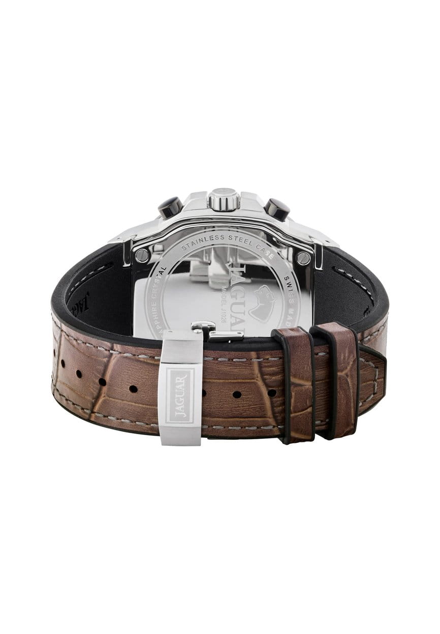 Оригинальные часы Jaguar Jaguar Rond Carre J1026/2 кварцевые калибр механизма ronda 5030.d общий вид