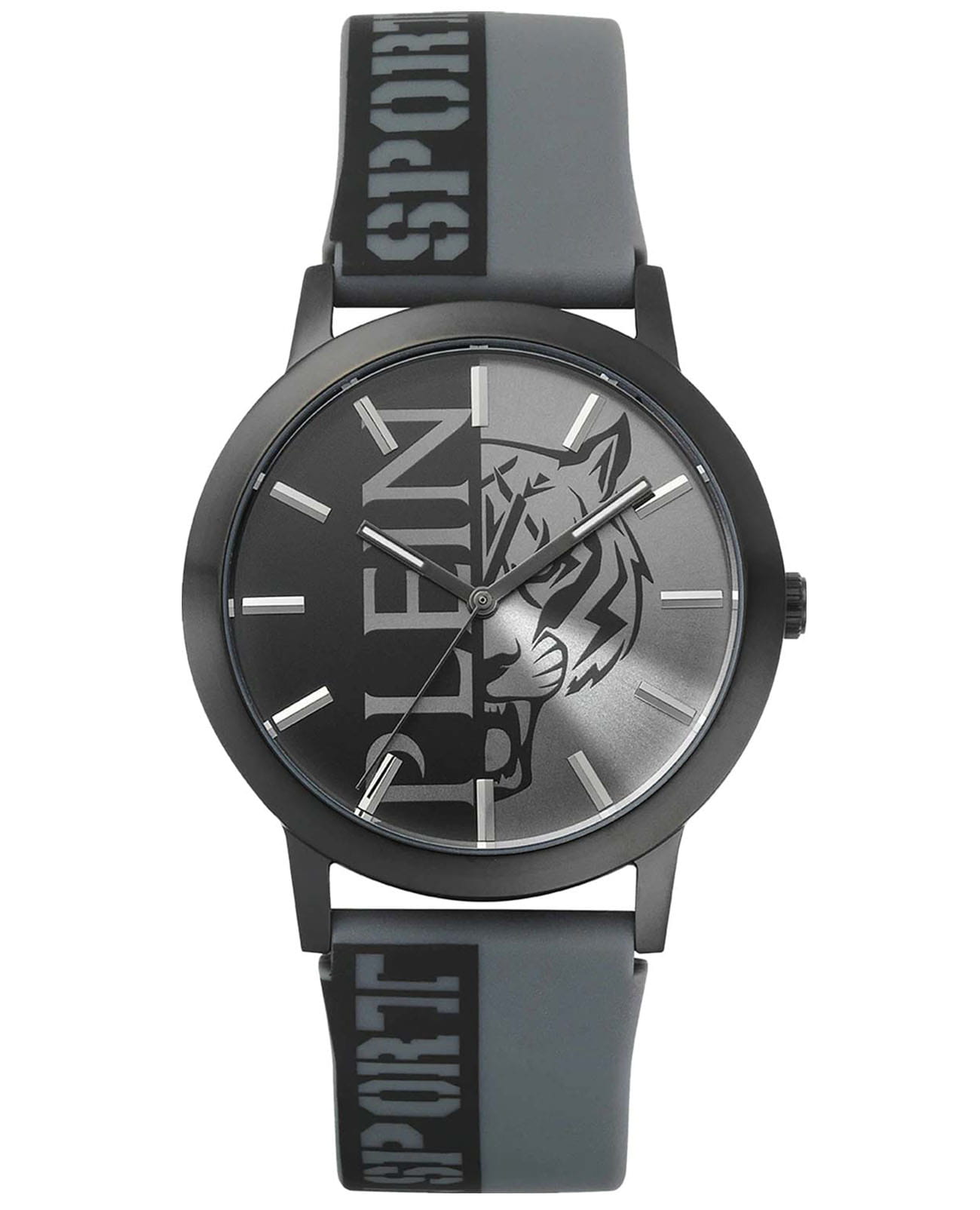 Plein Sport Plein Sport Legend PSLBA0323  PSLBA0323 кварцевые мужские часы  циферблат, браслет силикон — вид спереди
