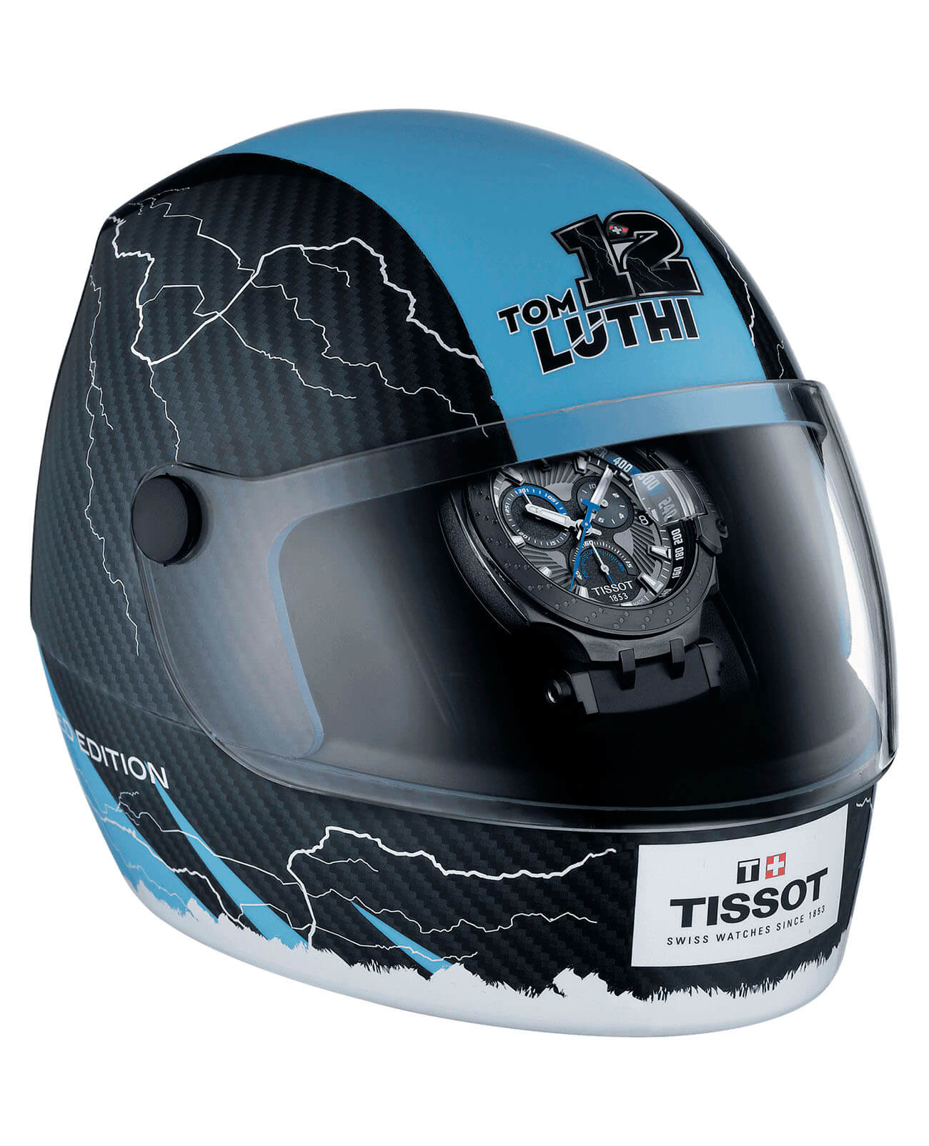 Tissot Tissot T-Race Thomas Luthi T115.417.37.061.02 мужские часы черный циферблат на запястье