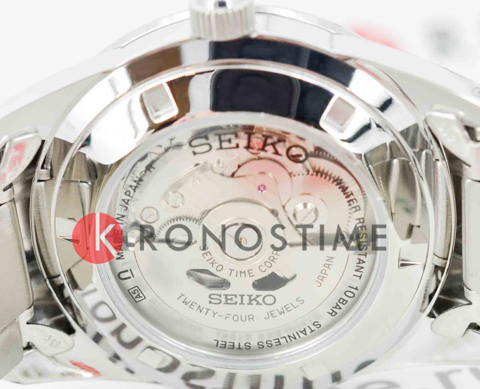 Seiko Seiko 5 Regular SARV001 механические мужские часы часы крупный план белый циферблата