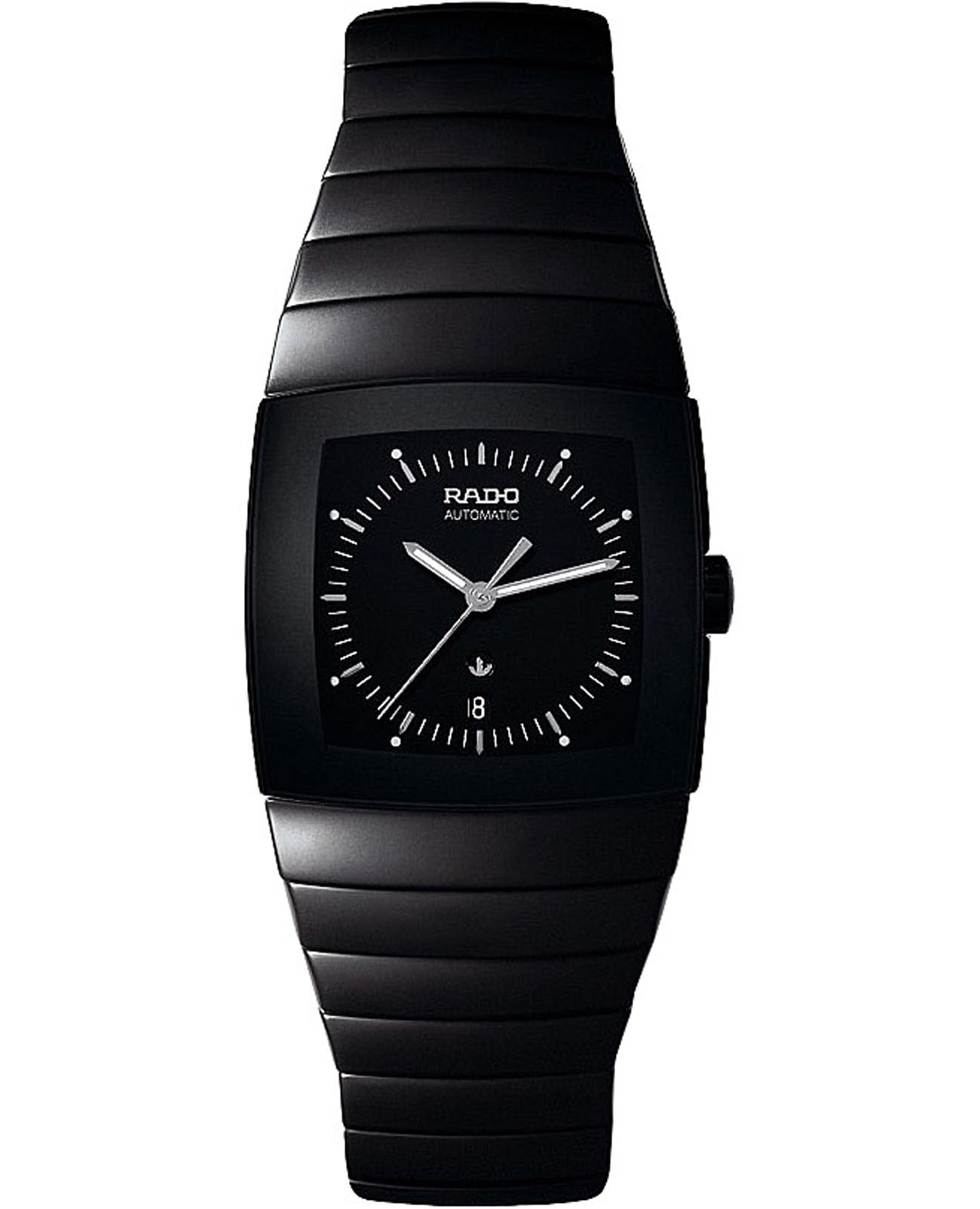 Rado Rado Sintra R13883182 Automatic R13883182 механические мужские часы черный циферблат, браслет керамика — вид спереди