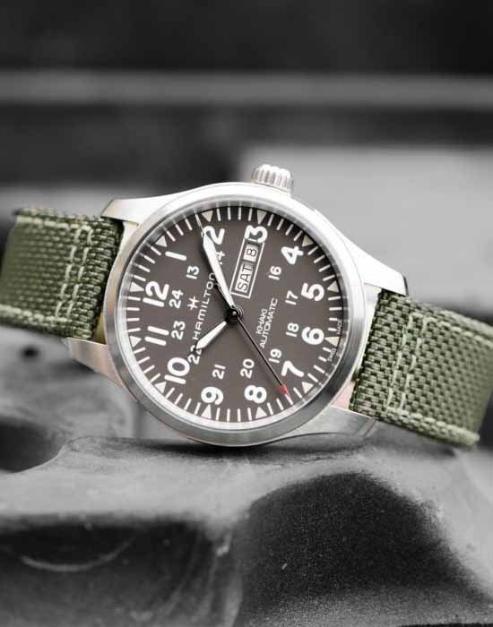 Hamilton Hamilton Khaki Field Day Date Auto H70535081 H70535081 оригинальные мужские часы в комплекте с коробкой