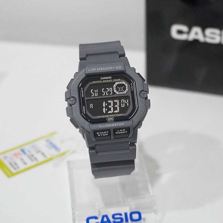 Casio Casio Collection WS-1400H-8B, collection япония мужские часы на браслете пластик боковой вид