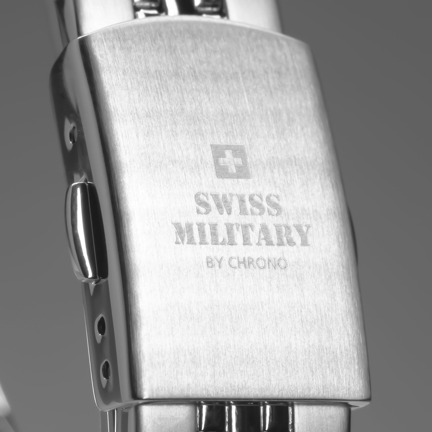 Оригинальные часы Swiss Military by Chrono Swiss Military by Chrono Сверхточные SM34066.03 кварцевые калибр механизма eta f03.411 общий вид