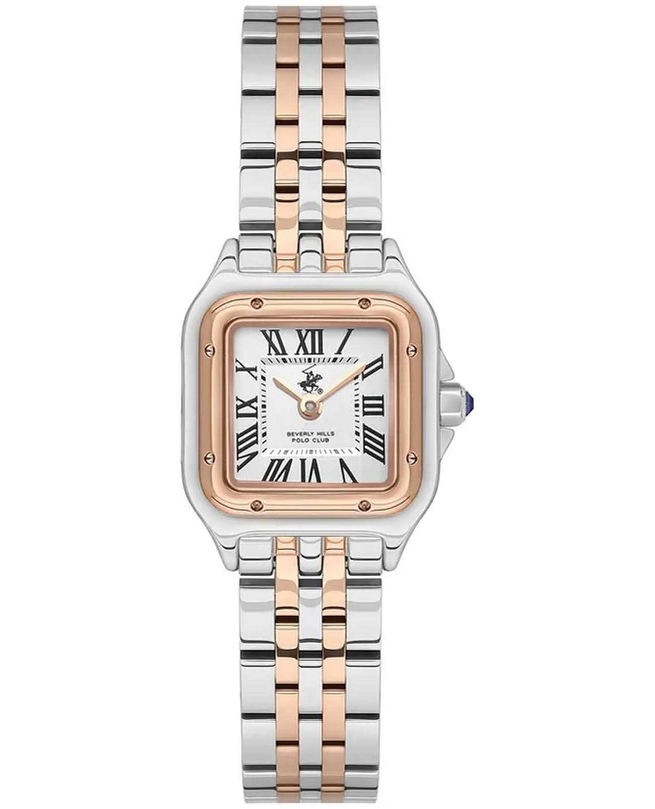 Beverly Hills Polo Club Beverly Hills Polo Club BP3600C.530  BP3600C.530 кварцевые женские часы белый циферблат, браслет нержавеющая сталь с pvd-покрытием — вид спереди