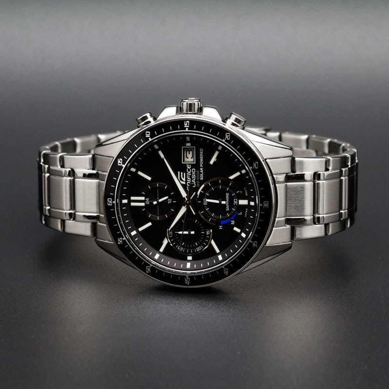 Casio Casio Edifice EFS-S510D-1A автокварц (кинетик) мужские часы часы крупный план черный циферблата