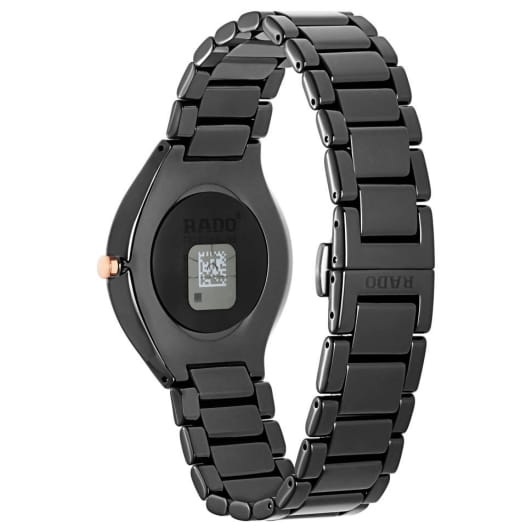 Rado Rado True Thinline R27741702, true thinline швейцария мужские часы на браслете керамика боковой вид