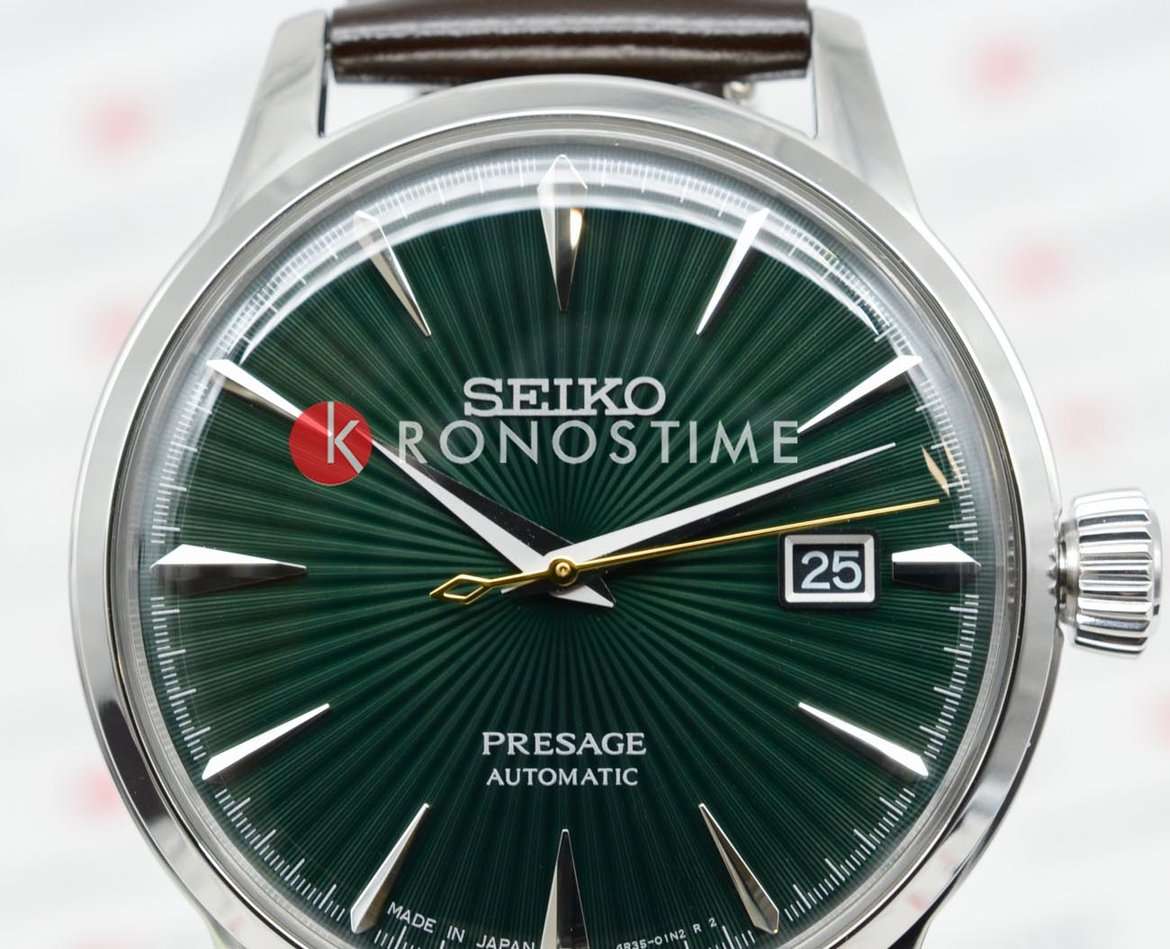 Оригинальные часы Seiko Seiko Presage SRPD37J1 механические калибр механизма 4r35 общий вид