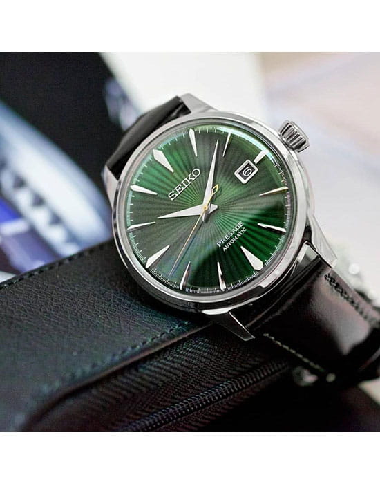 Seiko Seiko Presage SRPD37J1 - наручные мужские часы наручные часы в перспективе зеленый циферблат
