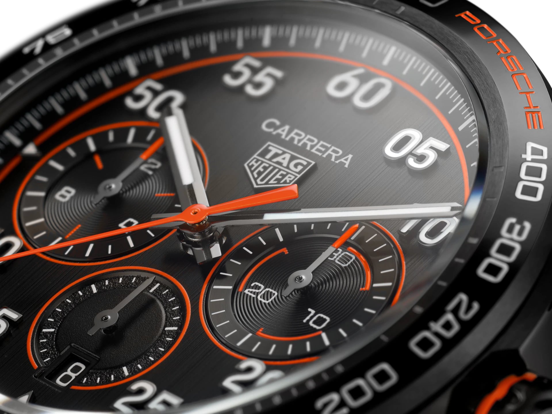 Оригинальные часы TAG Heuer TAG Heuer Carrera X Porsche Orange Racing CBN2A1M.FC6526 механические калибр механизма  общий вид