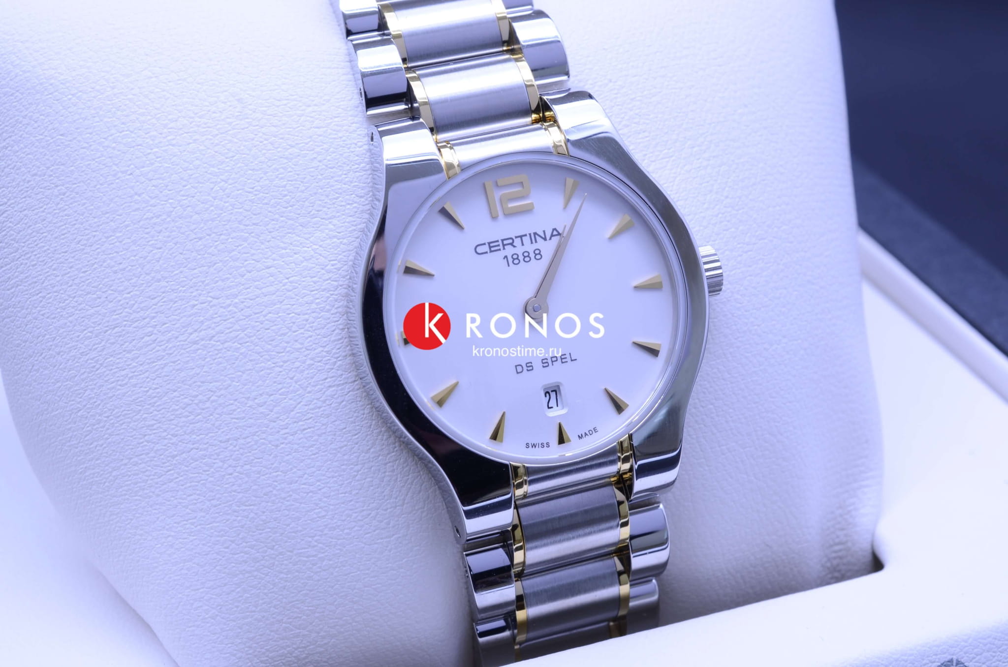 Certina Certina Lady Round C012.209.22.037.00 кварцевые женские часы часы крупный план белый циферблата