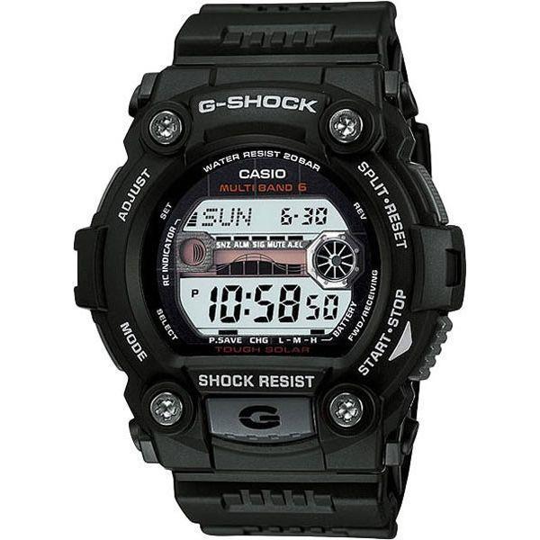 Casio Casio G-Shock GW-7900-1E  GW-7900-1E электронные мужские часы голубой циферблат, браслет  — вид спереди