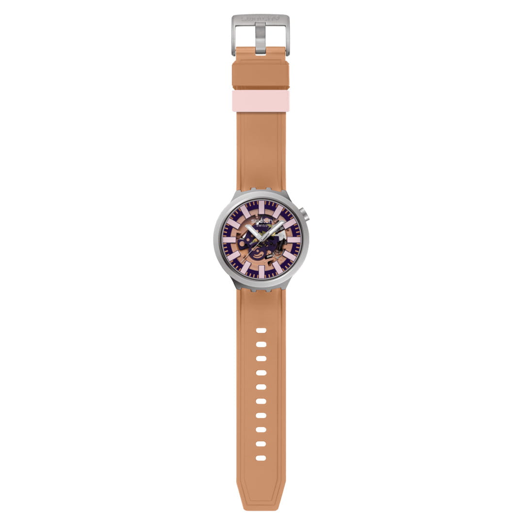 Swatch Swatch Big Bold Irony Lacquered SB07S119, big bold швейцария мужские часы на браслете резина боковой вид