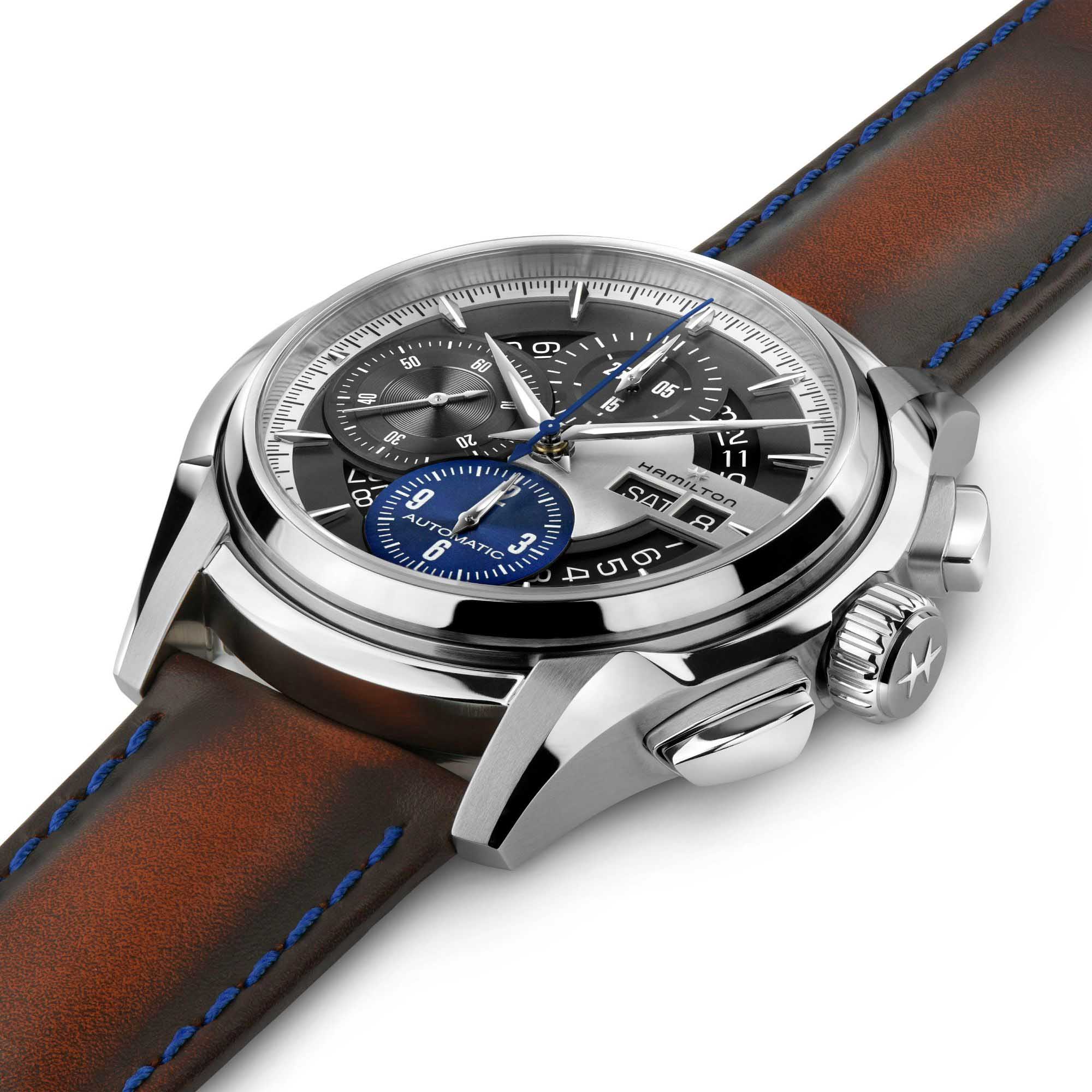 Hamilton Hamilton Jazzmaster Face 2 Face III Limited Edition H32876550, jazzmaster швейцария мужские часы на браслете кожаный боковой вид