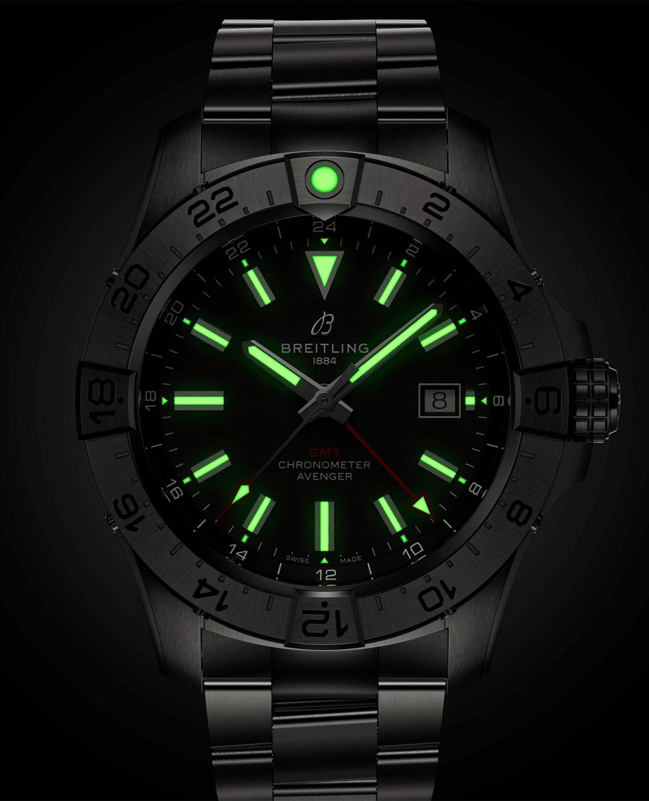 Breitling Breitling Avenger Automatic GMT 44 A32320101B1A1  - задняя крышка сталь металл корпуса, швейцария часы