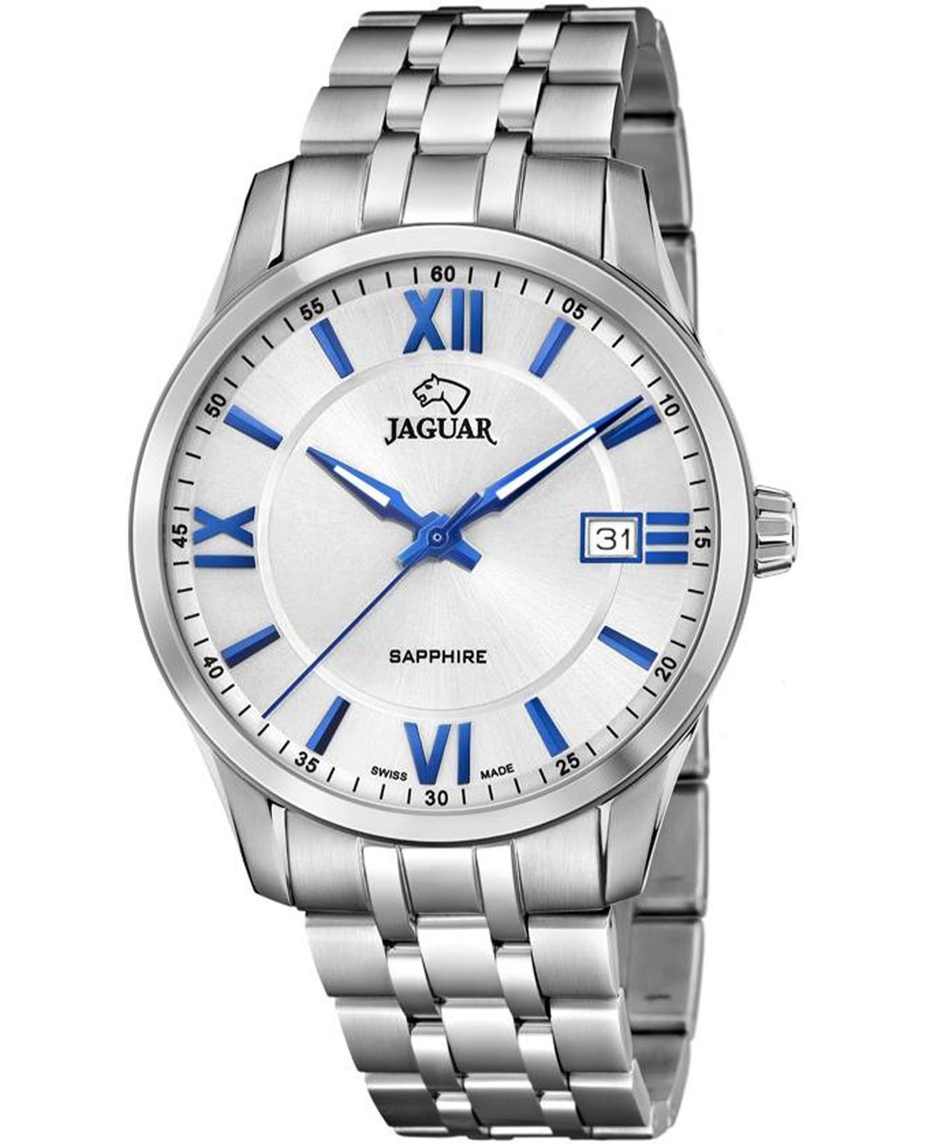 Jaguar Jaguar Acamar J964/1  J964/1 кварцевые мужские часы белый циферблат, браслет нержавеющая сталь — вид спереди