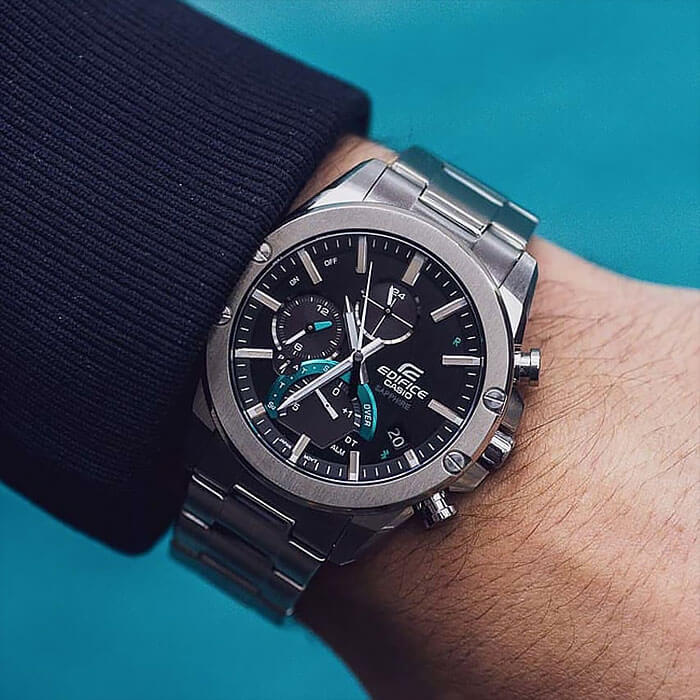 Casio Casio Edifice EQB-1000D-1A - наручные мужские часы наручные часы в перспективе черный циферблат