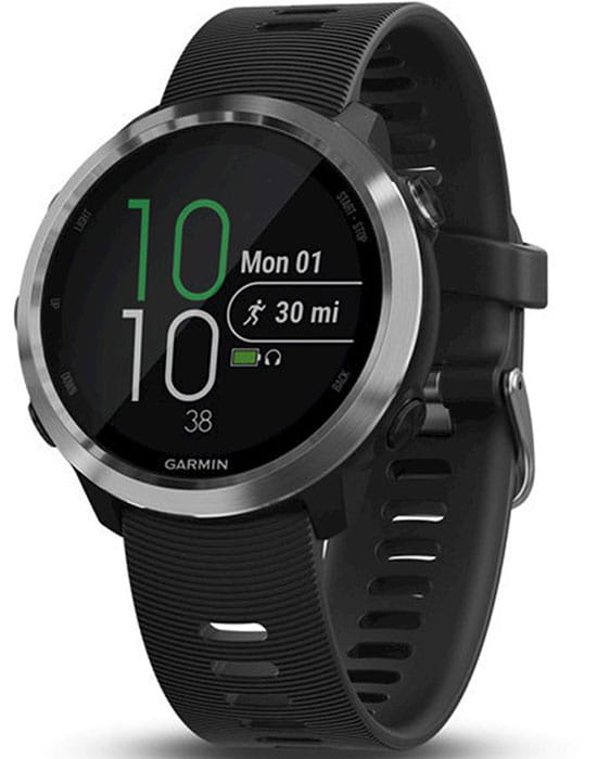 Garmin Garmin Forerunner 645 Music 010-01863-30  010-01863-30 электронные мужские часы цветной циферблат, браслет силикон — вид спереди