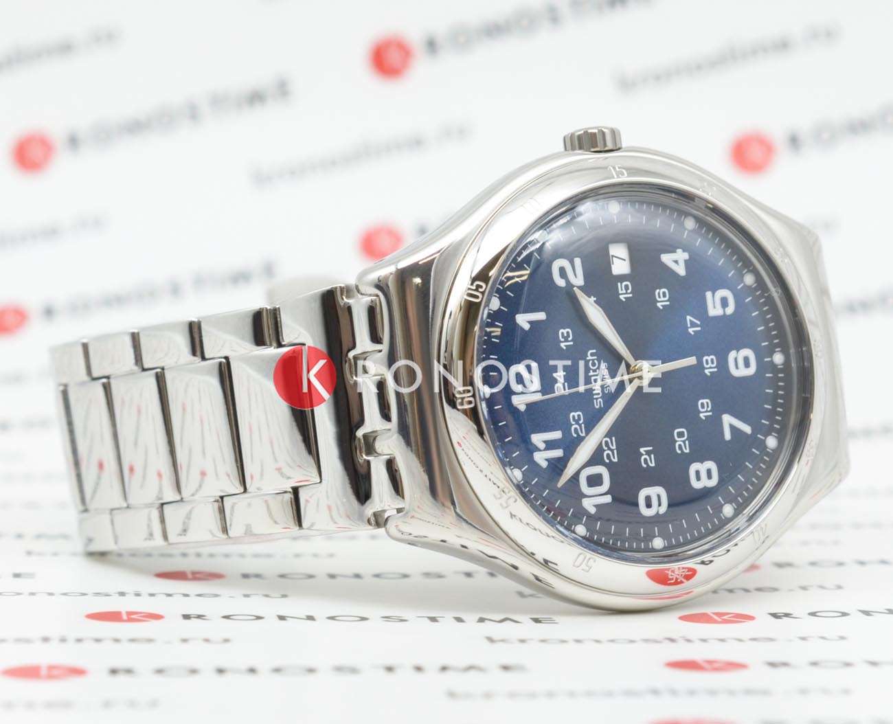 Swatch Swatch I Big Classic YWS420GC мужские часы синий циферблат на запястье