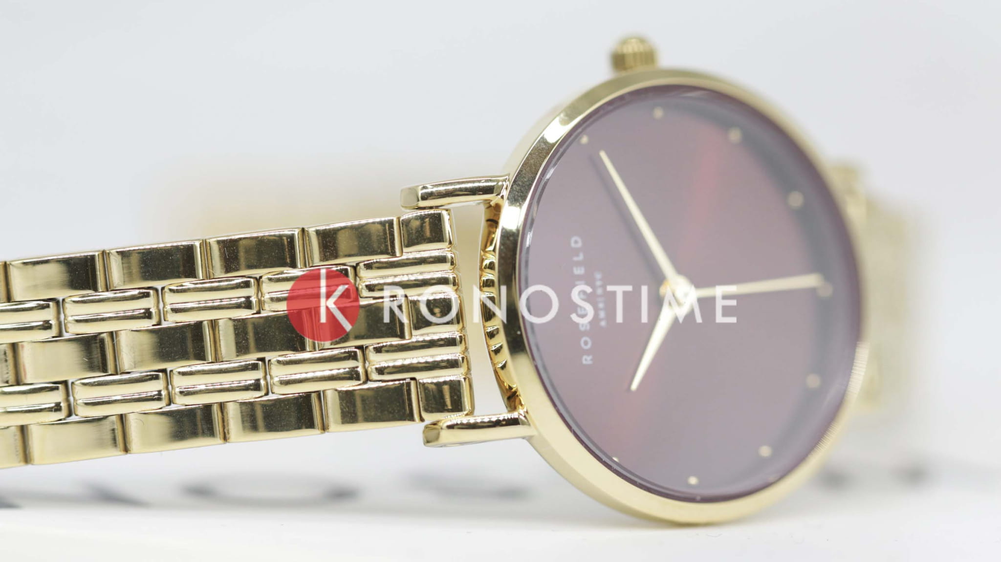 Rosefield Rosefield Small Edit SEGSG-SE01,  сша женские часы на браслете нержавеющая сталь с pvd-покрытием боковой вид