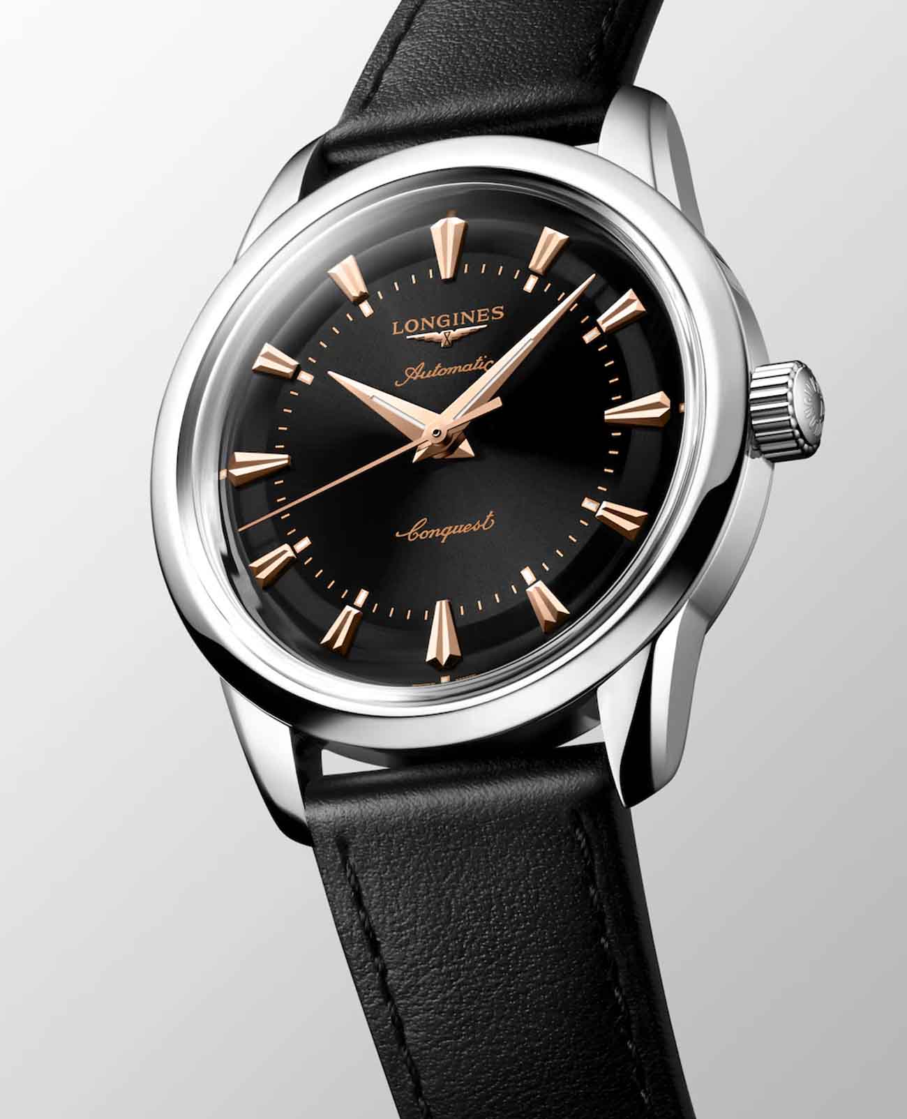 Оригинальные часы Longines Longines Heritage Classic L1.649.4.52.2 механические калибр механизма l888 общий вид