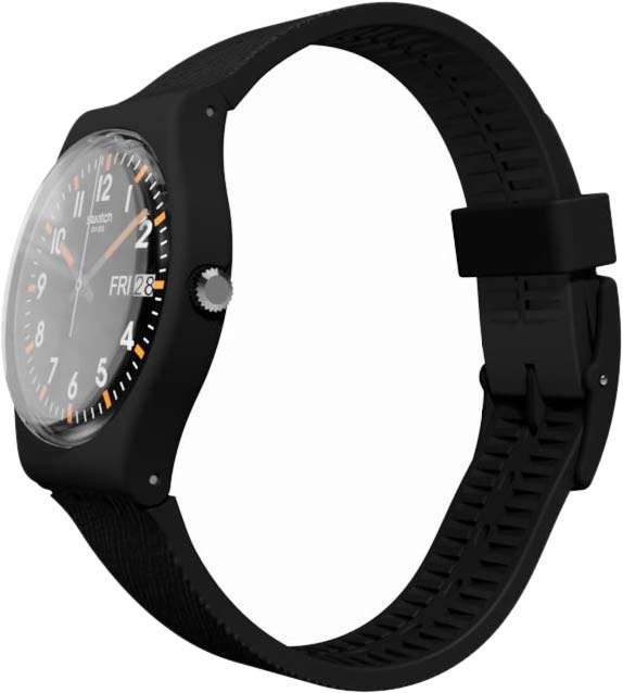 Swatch Swatch Gent Standard GB753, gent швейцария женские часы на браслете силикон боковой вид