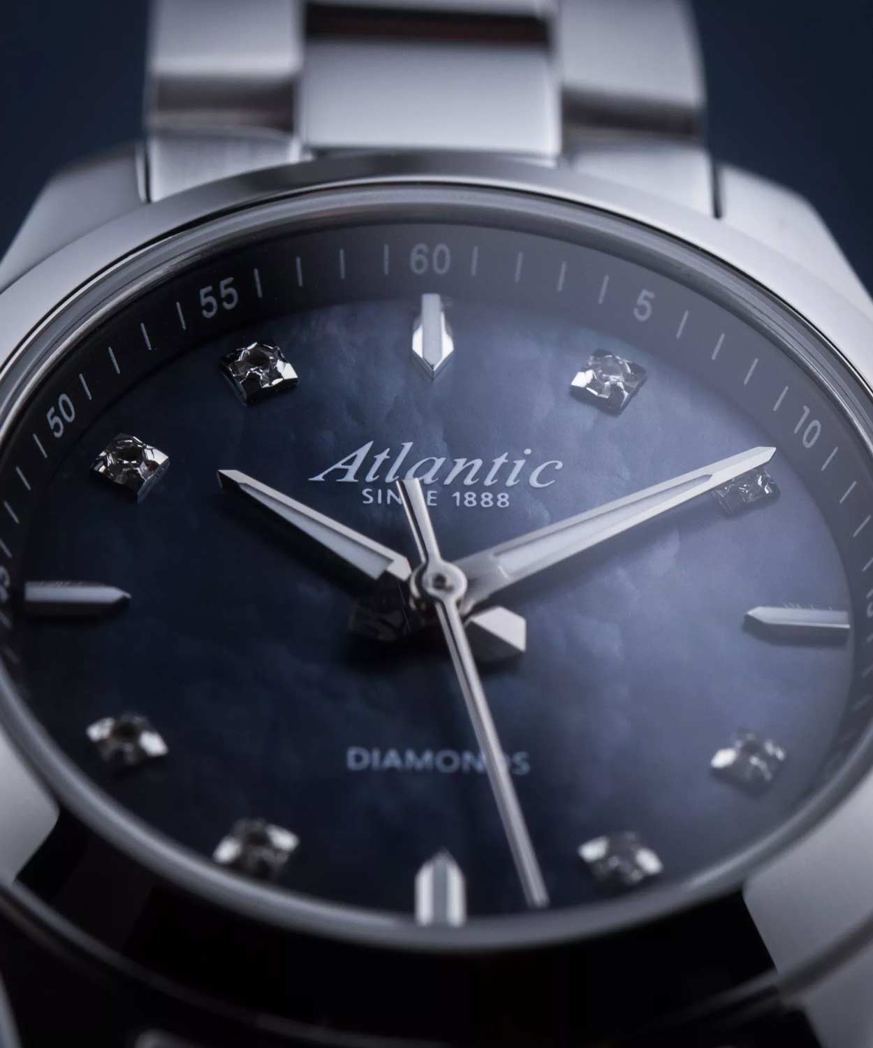 Atlantic Atlantic Seapair 20335.41.07BK женские часы синий циферблат на запястье