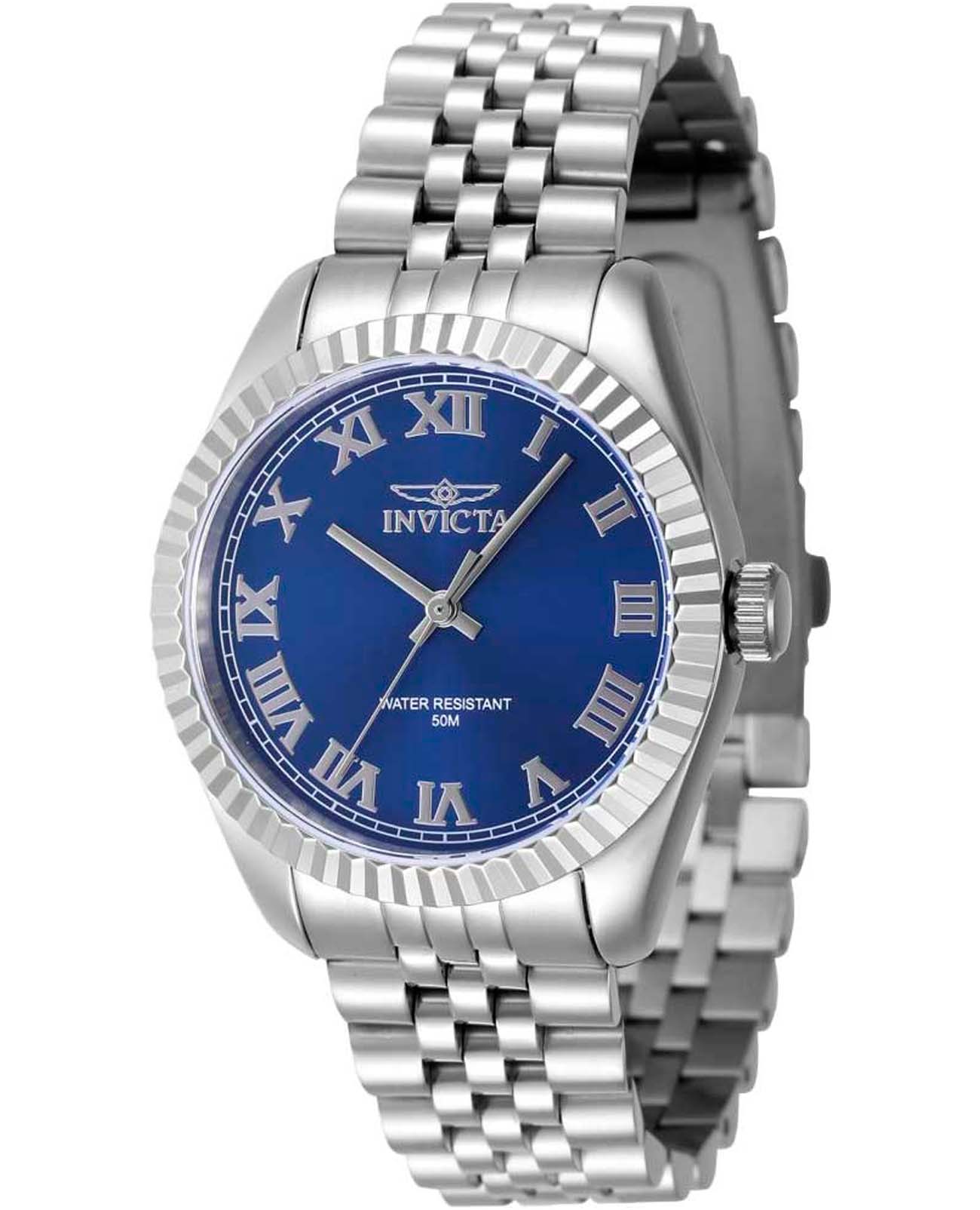 Invicta Invicta Specialty IN47411  IN47411 кварцевые женские часы синий циферблат, браслет нержавеющая сталь — вид спереди