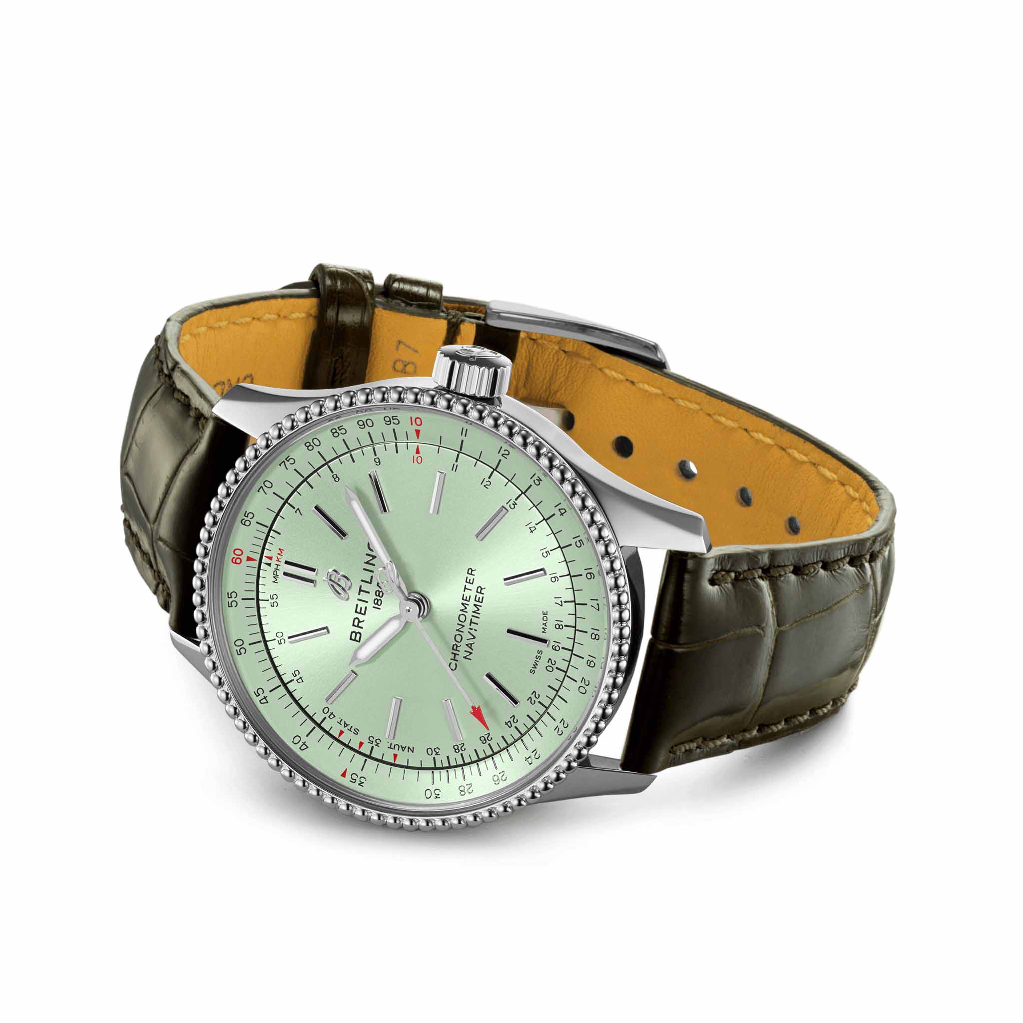 Breitling Breitling Navitimer Automatic 35 A17395361L1P1, navitimer швейцария женские часы на браслете кожаный боковой вид