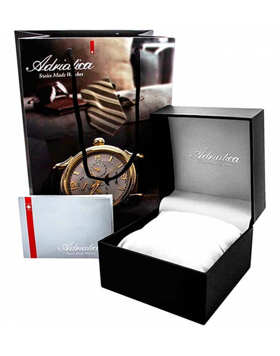 Adriatica Adriatica Premiere A8279.2156Q,  швейцария мужские часы на браслете нержавеющая сталь боковой вид