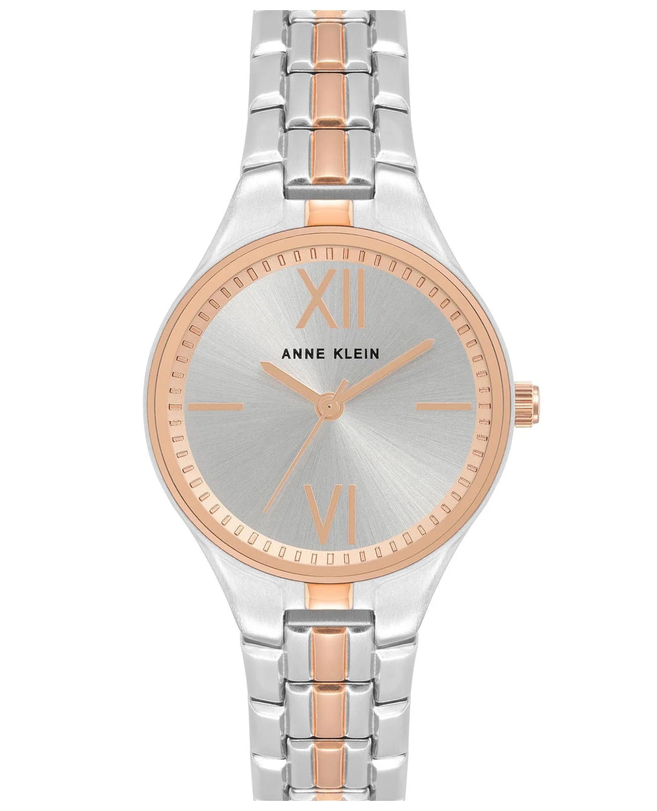 Anne Klein Anne Klein Metals 4061SVRT  4061SVRT кварцевые женские часы серебристый циферблат, браслет нержавеющая сталь с ip-покрытием — вид спереди