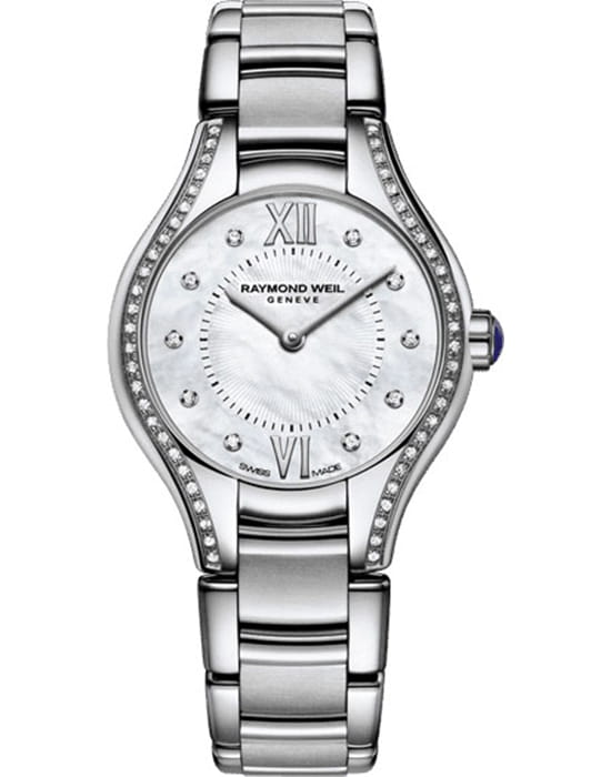 Raymond Weil Raymond Weil Noemia 5124-STS-00985  5124-STS-00985 кварцевые женские часы белый циферблат, браслет нержавеющая сталь — вид спереди