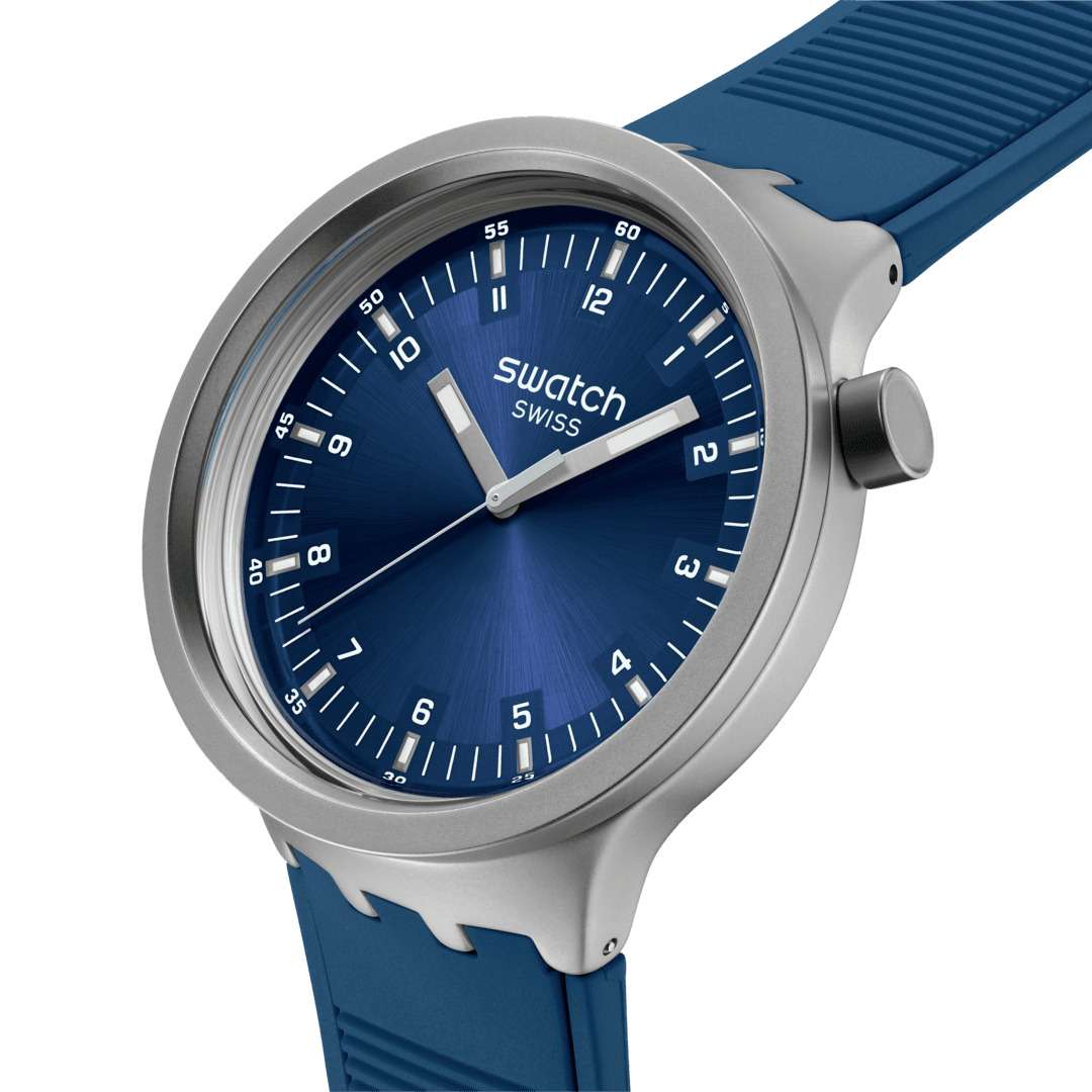 Swatch SB07S102 мужские часы застежка крупным планом