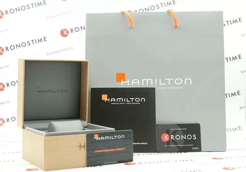 Hamilton H77715553 мужские часы застежка крупным планом