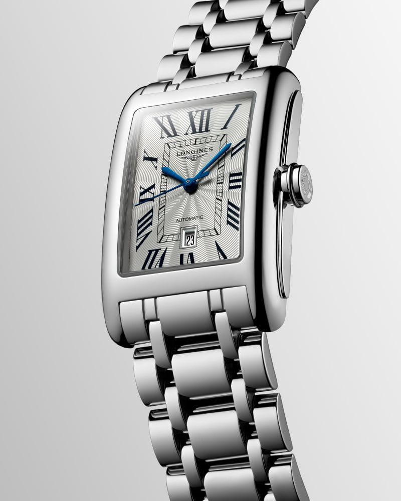 Longines Longines DolceVita L5.767.4.71.6 механические мужские часы часы крупный план серебристый циферблата