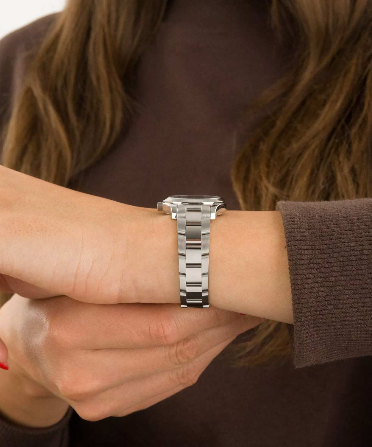 Atlantic 20335.41.07BK женские часы застежка крупным планом