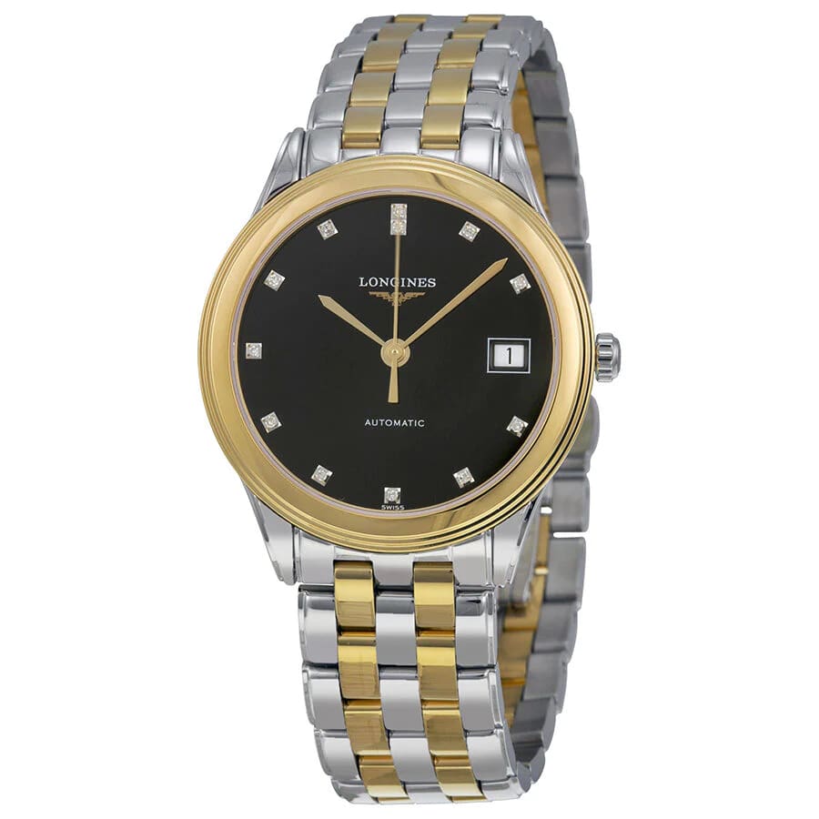 Longines Longines Flagship L4.774.3.57.7 , наручные мужские часы фото под углом