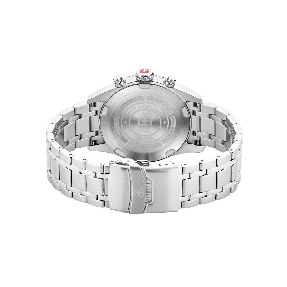 Swiss Military Hanowa Swiss Military Hanowa Thunderbolt Chrono SMWGI0000403,  швейцария мужские часы на браслете нержавеющая сталь боковой вид