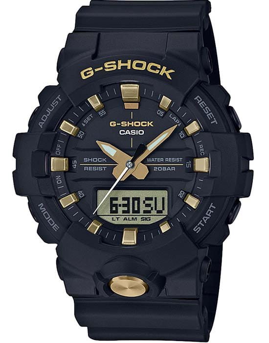 Casio Casio G-Shock GA-810B-1A9 GA GA-810B-1A9 электронные мужские часы черный циферблат, браслет пластик — вид спереди