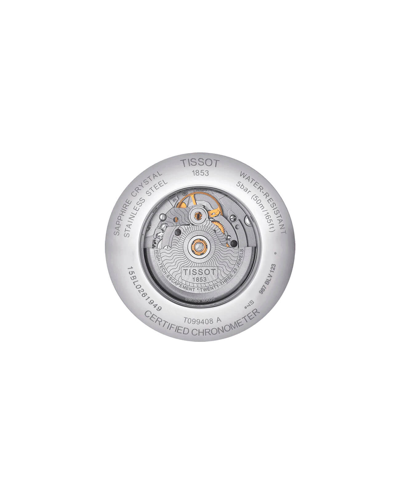Tissot Tissot Chemin des Tourelles COSC T099.408.11.038.00 Chemin des Tourelles, наручные мужские часы фото под углом