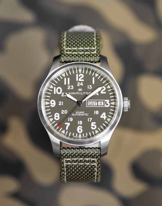 Hamilton Hamilton Khaki Field Day Date Auto H70535081 швейцария наручные мужские часы заводная головка с логотипом Hamilton