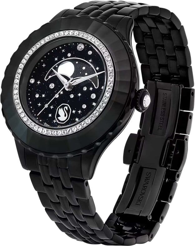 Swarovski Swarovski Octea Moon 5677497,  швейцария женские часы на браслете нержавеющая сталь с pvd-покрытием боковой вид