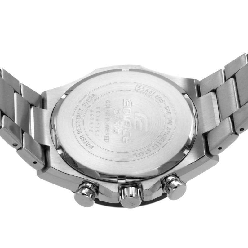 Casio Casio Edifice EQS-800BCD-2A, edifice япония мужские часы на браслете нержавеющая сталь боковой вид